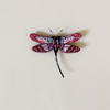 Roseate Skimmer Dragonfly Embroidered Pin