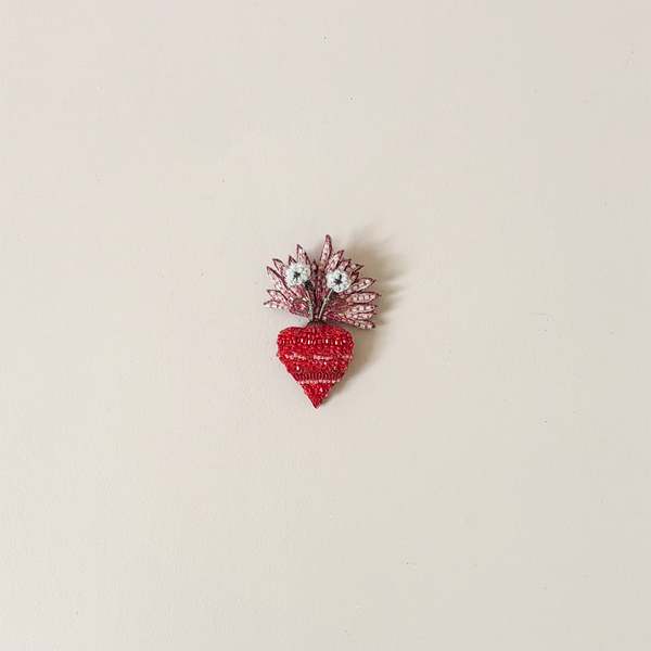 Sacred Bloom Embroidered Pin