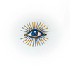Sea Mystic Eye Embroidered Pin