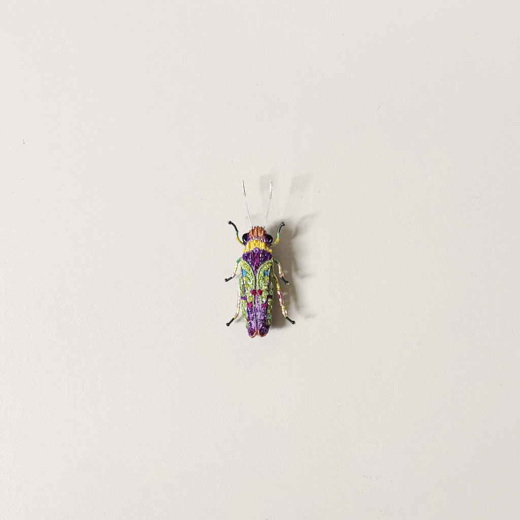 Sharpshooter Beetle Embroidered Pin