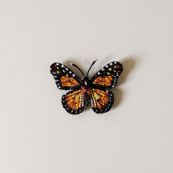 Wanderer Monarch Butterfly Embroidered Pin