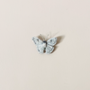 White Morpho Butterfly Embroidered Pin
