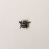 Yellow-Banded Bee Embroidered Pin