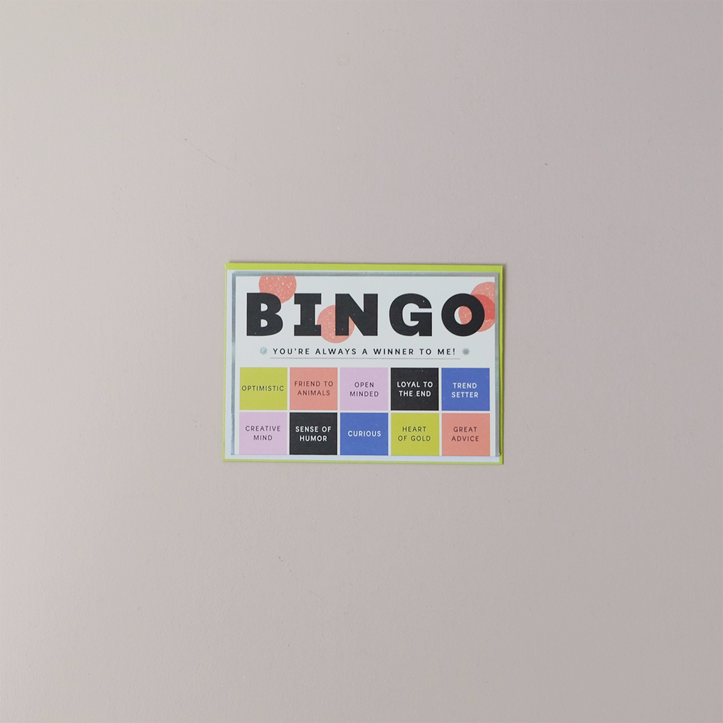 Bingo Note Card