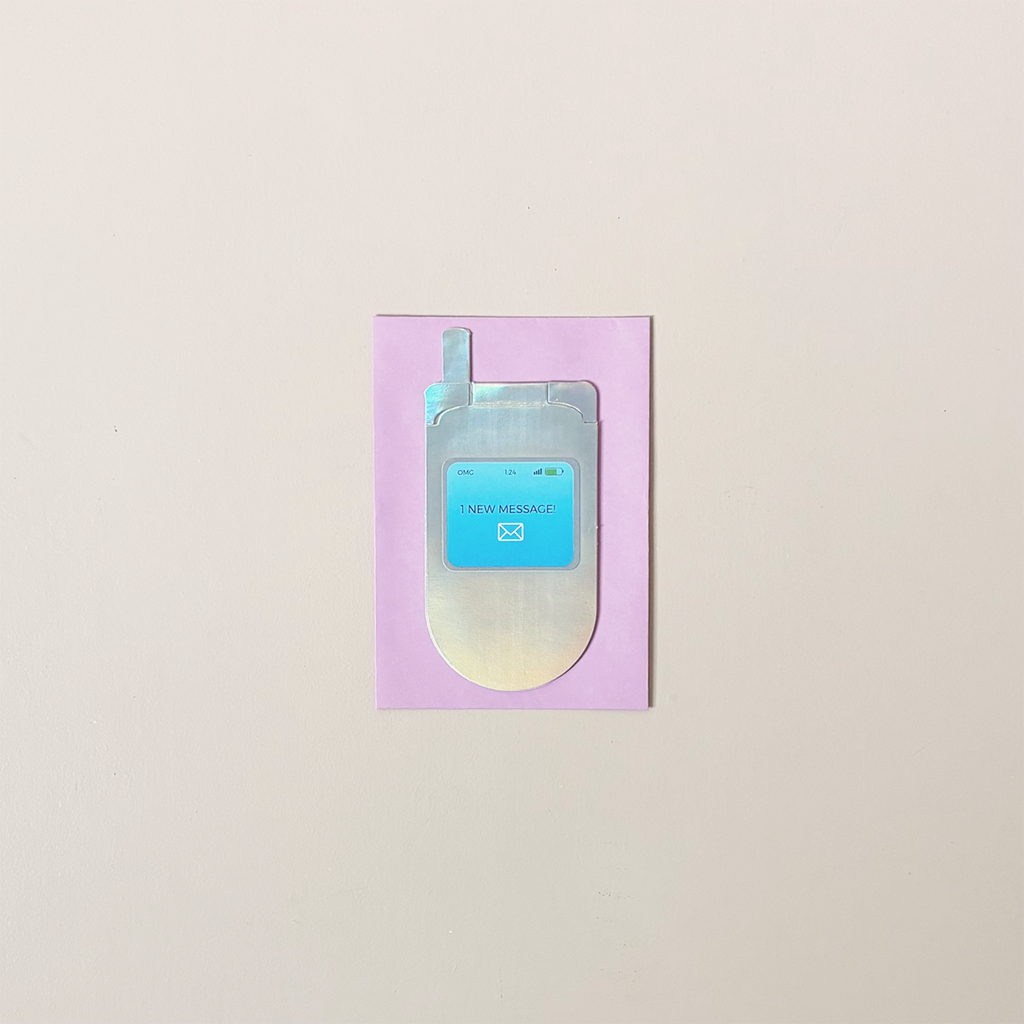 Flip Phone Note Card