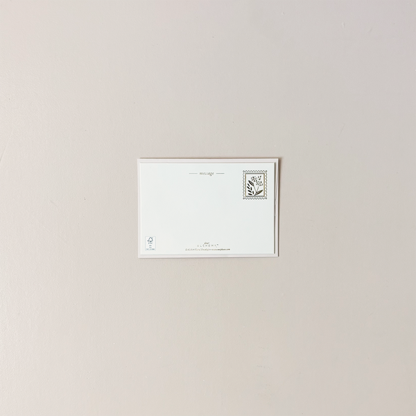 Floral Envelope Note Card