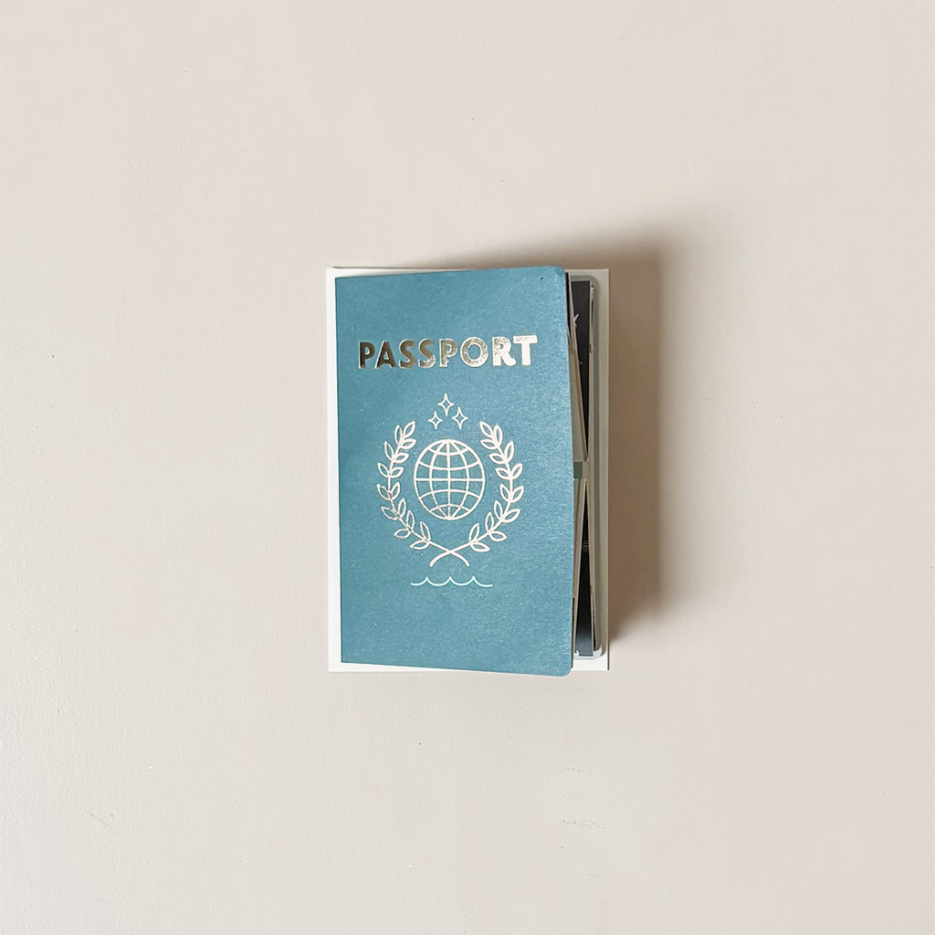 Passport Pop-Up  Note Card
