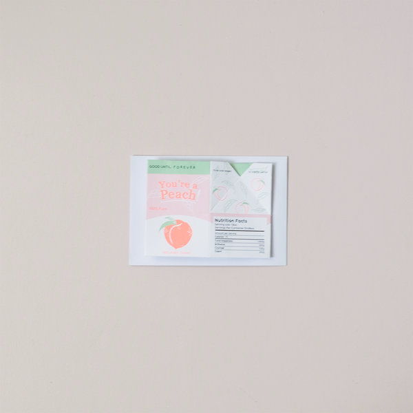 You're a Peach Juice Box Note Card