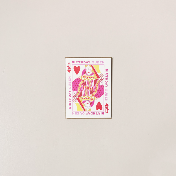 Birthday Queen Note Card