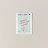 Espresso Martinis Guest Check Note Card