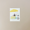 Ice Cream Penguins Note Card