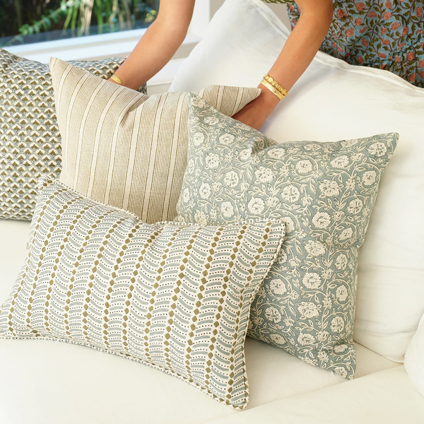 Cedella Celadon Moss Pillow Cover 20" x 20"