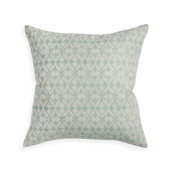 Madhavi Celadon Pillow Cover 22" x 22"