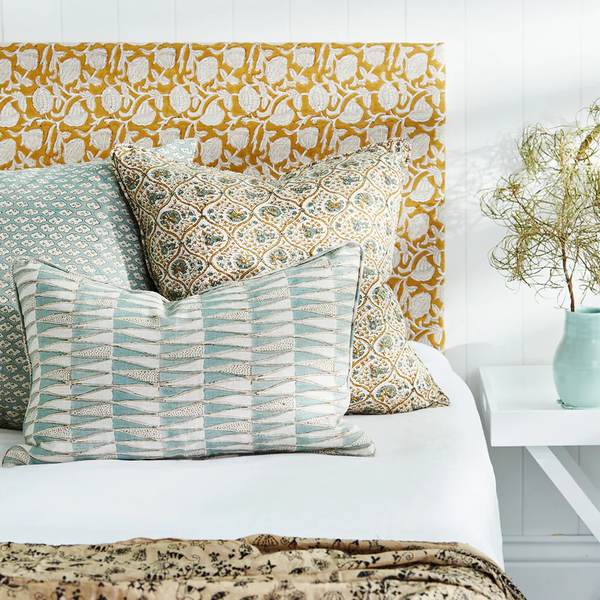 Tangier Oak Celadon Pillow Cover 14" x 22"