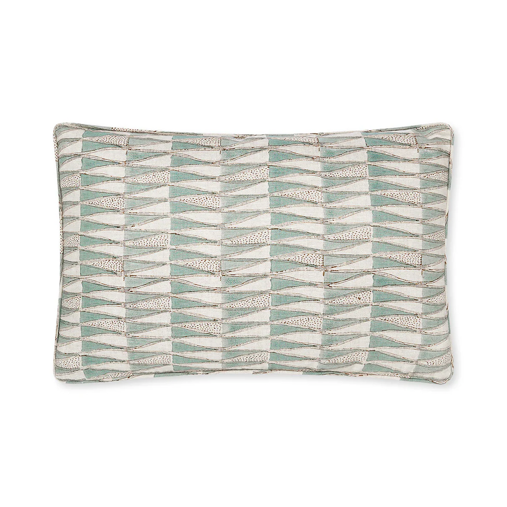 Tangier Oak Celadon Pillow Cover 14" x 22"