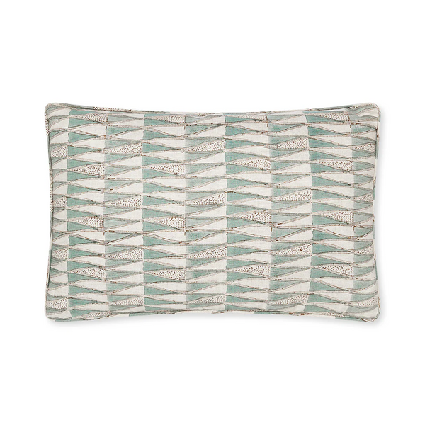Tangier Oak Celadon Pillow Cover 14" x 22"