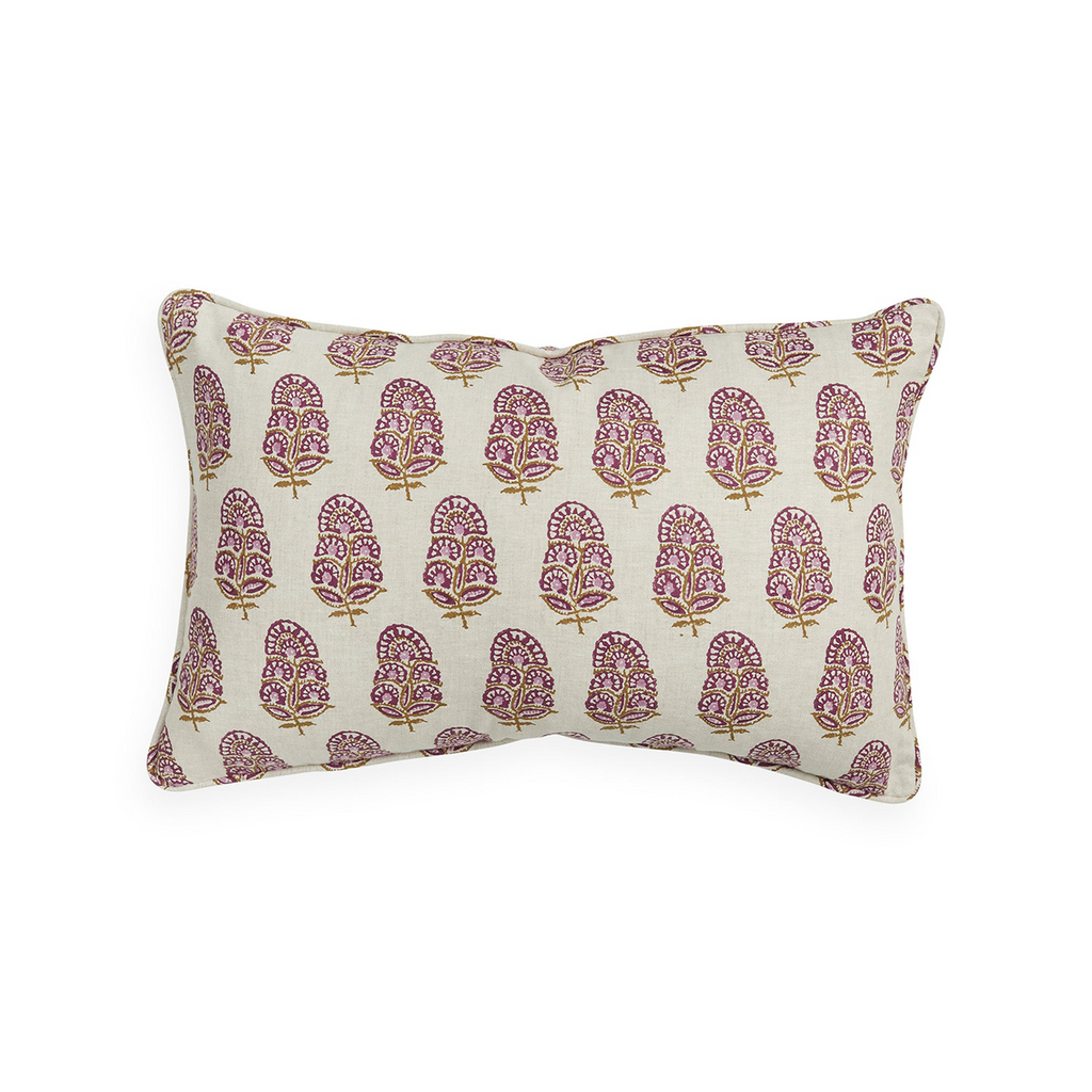 Zardosi Moonflower Pillow Cover 14" x 22"