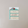 Blue Birthday Cake Slice Note Card