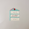 Blue Birthday Cake Slice Note Card