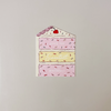 Cream Birthday Cake Slice Note Card
