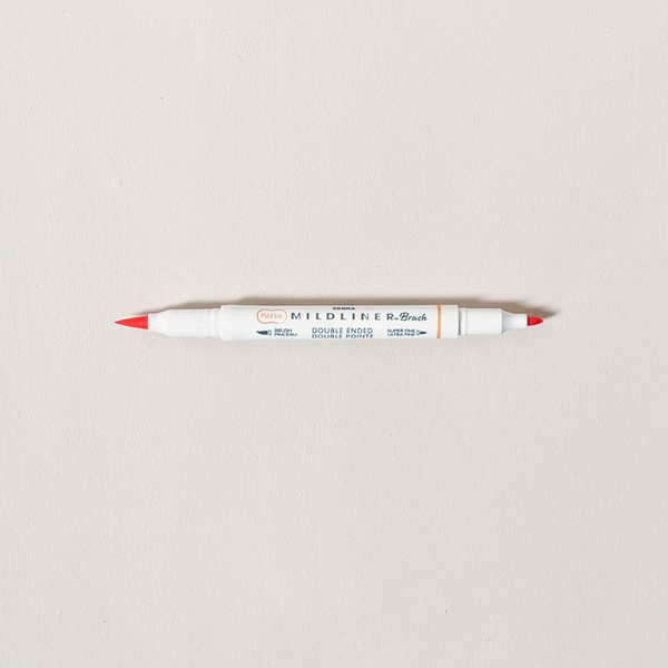 Mildliner Double Ended Brush Pen Apricot