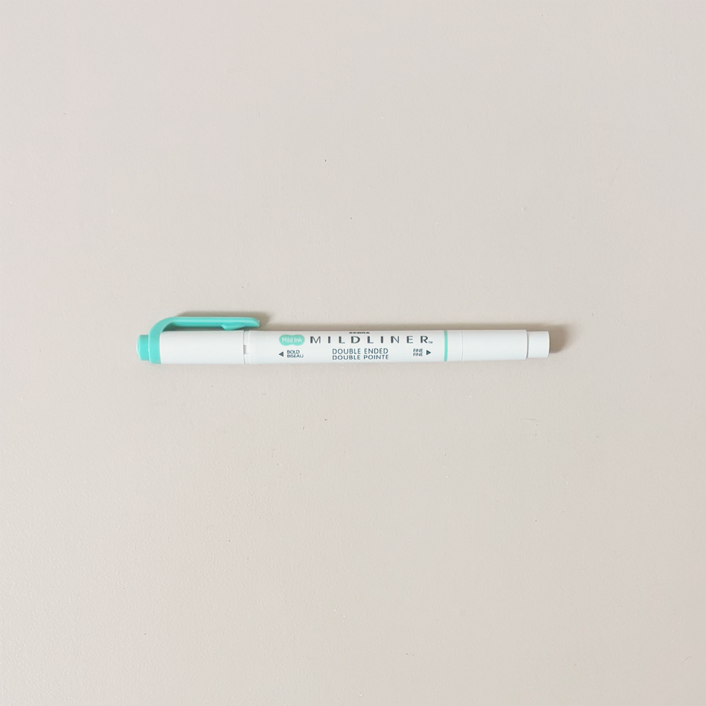 Mildliner Double Ended Highlighter Blue Green