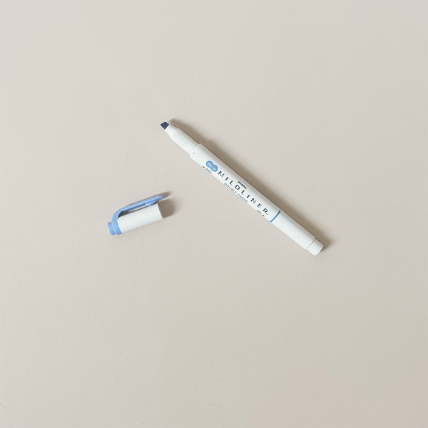 Mildliner Double Ended Highlighter Dark Blue