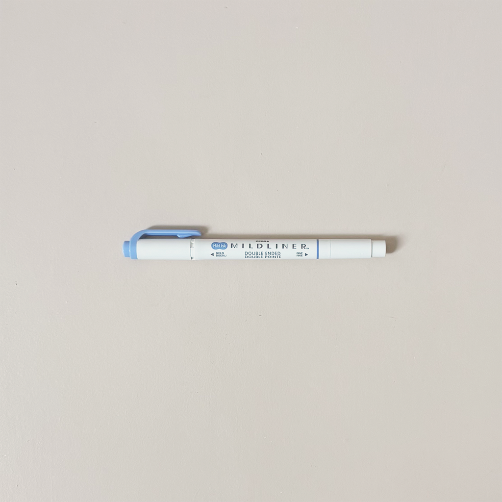 Mildliner Double Ended Highlighter Dark Blue
