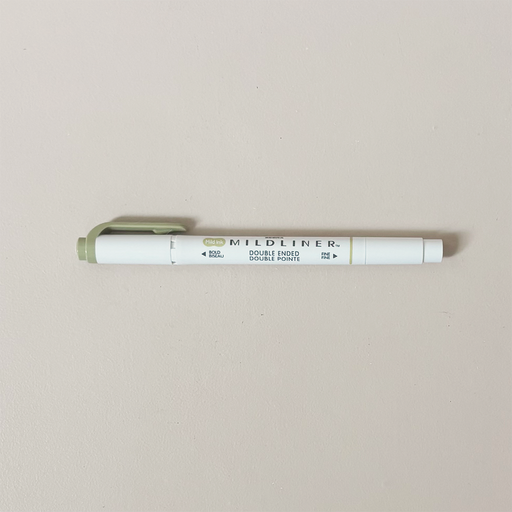Mildliner Double Ended Highlighter Olive