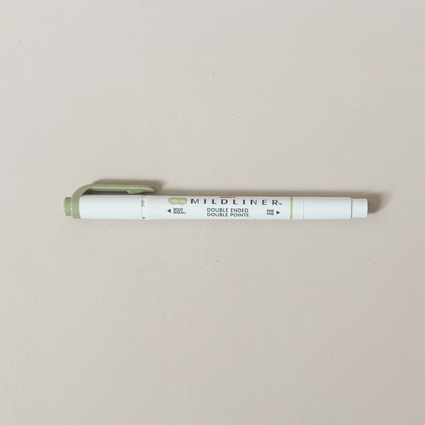 Mildliner Double Ended Highlighter Olive