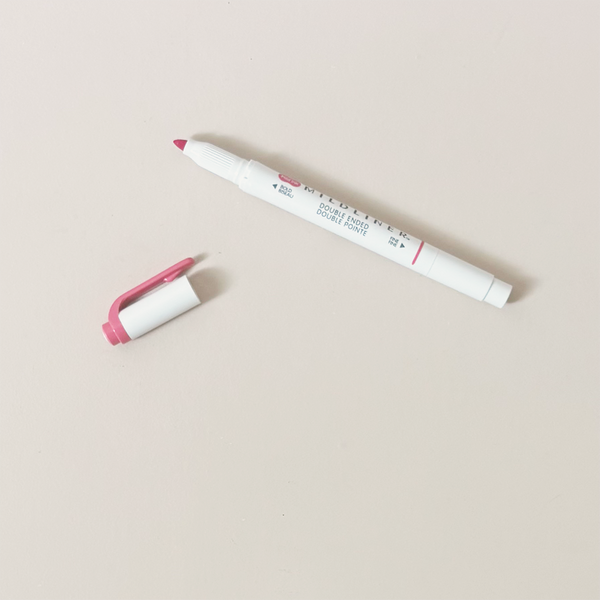 Mildliner Double Ended Highlighter Red
