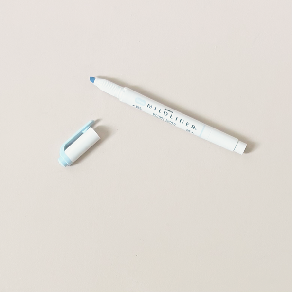 Mildliner Double Ended Highlighter Soda Blue