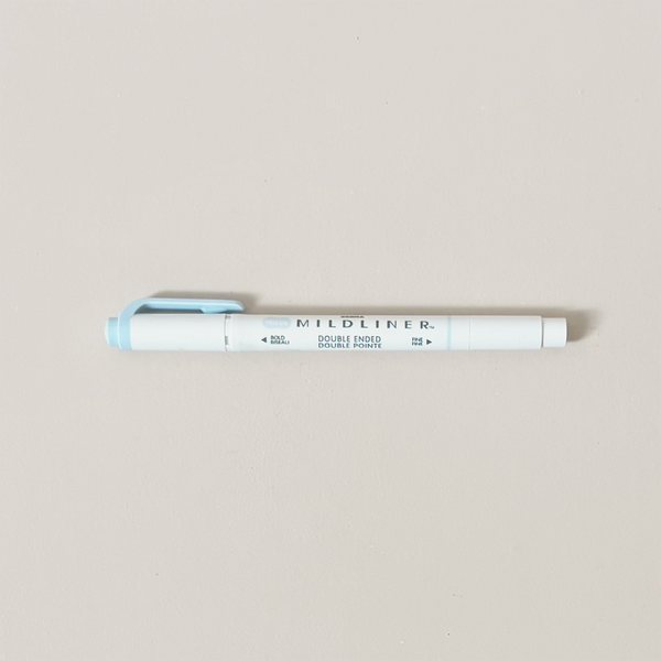 Mildliner Double Ended Highlighter Soda Blue