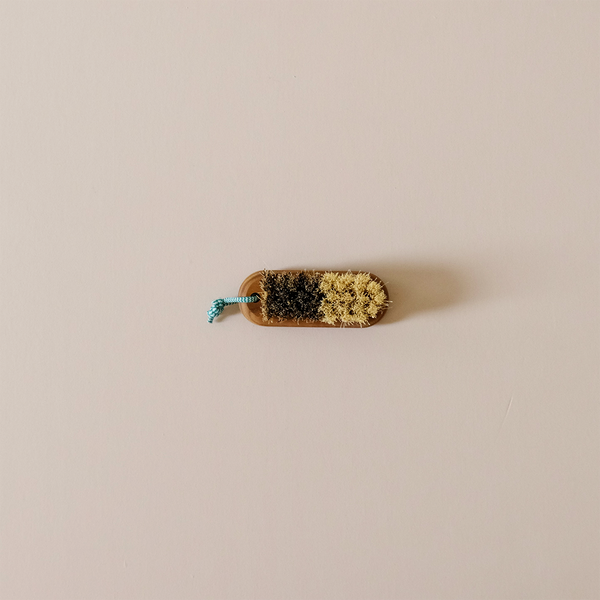 Ash Hard & Soft Bristle Vegetable Brush