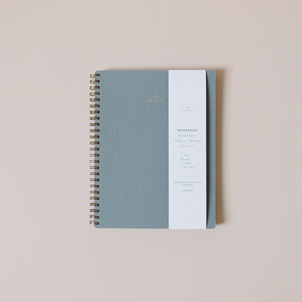 Dove Gray Workbook Lined