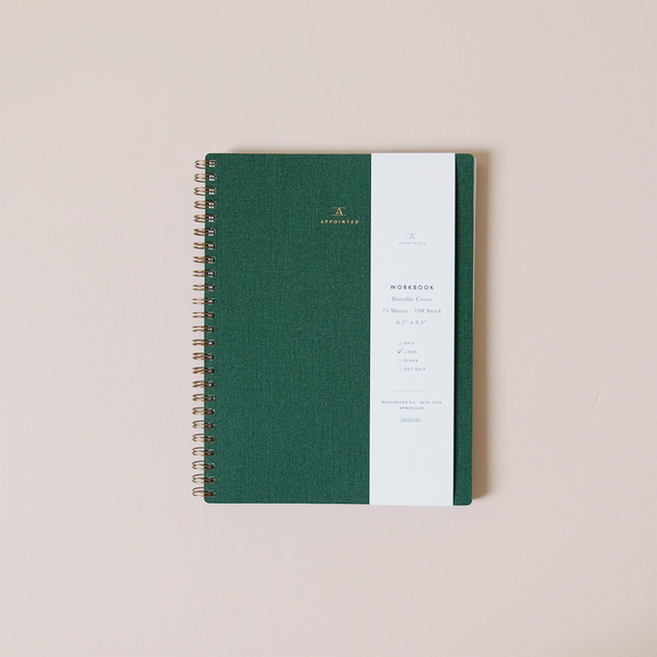 Fern Green Workbook Lined