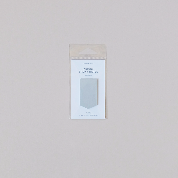 Arrow Sticky Notes Angora Gray