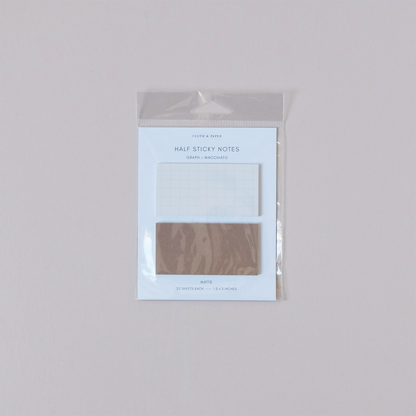 Half Sticky Notes Graph & Macchiato
