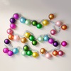 Colorful Glass Ball Garland on Silver
