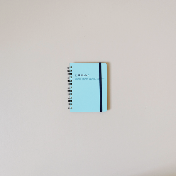 Spiral Notebook Pocket Memo Sky Blue