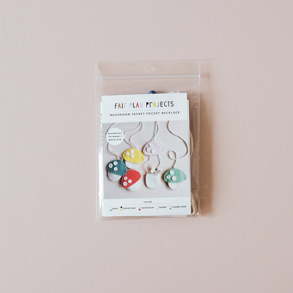 Secret Pouch Mushroom Necklace Kit
