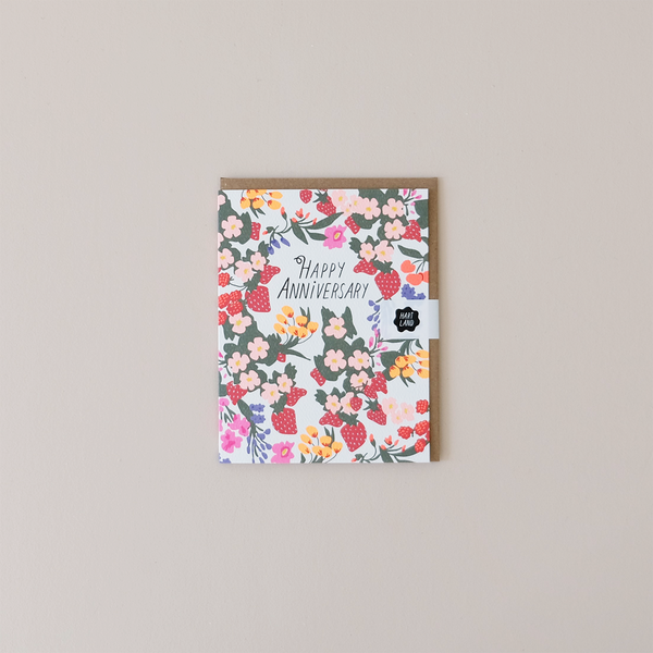 Fruits & Flowers Anniversary Note Card