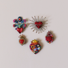 Queen of Hearts Embroidered Pin