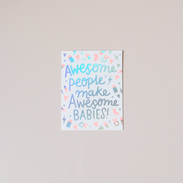 Awesome Babies Note Card