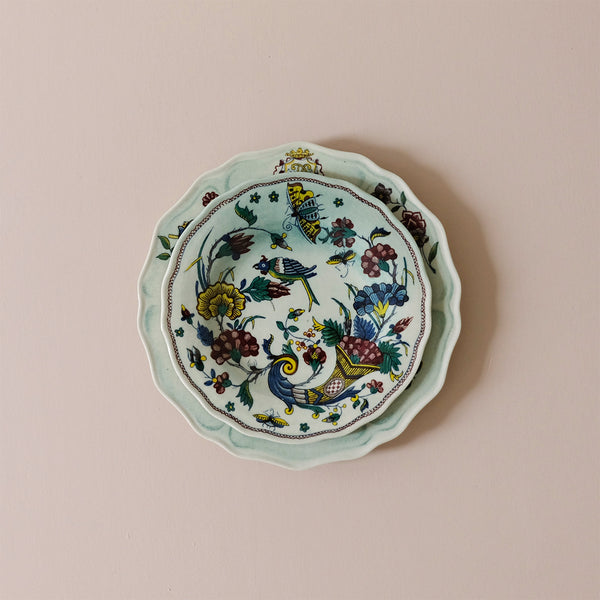 Faience Fleurs Isolées Melamine Dinner Plate