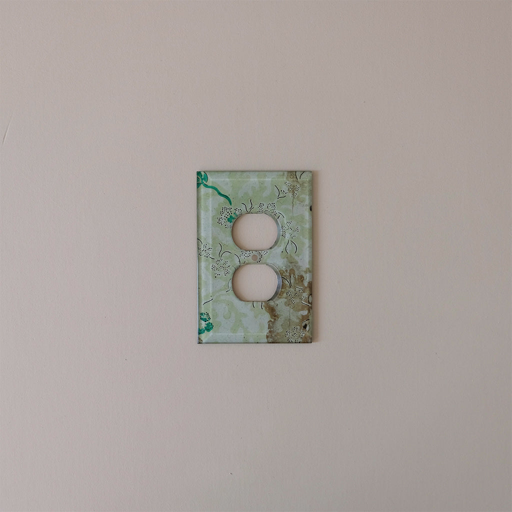 Outlet Plate Cover, Light Emerald