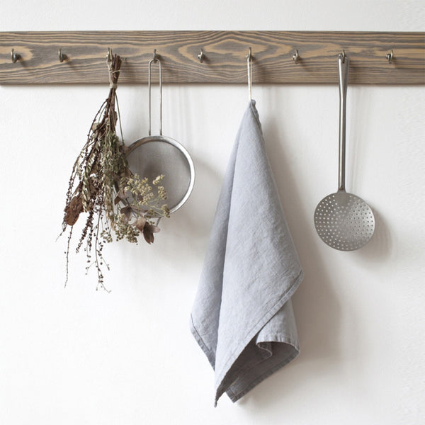 Linen Kitchen Towel Light Grey