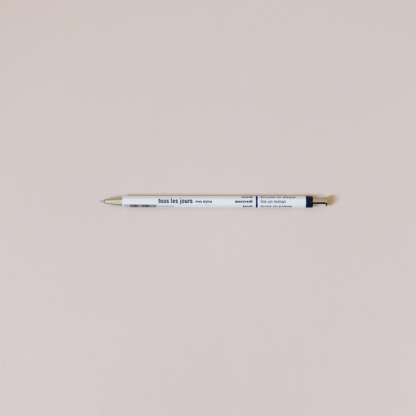 Tous Les Jours Ballpoint Pen White