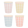 Gingham Party Cups