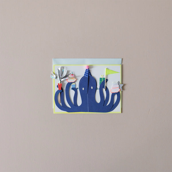 Party Octopus Note Card